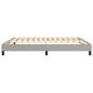 Boxspringbett Hellgrau 180x200 cm Stoff