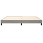 Boxspringbett Hellgrau 200x200 cm Samt