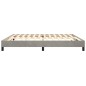 Boxspringbett Hellgrau 200x200 cm Samt