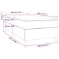 Boxspringbett mit Matratze Schwarz 100x200 cm Stoff