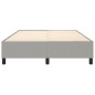 Boxspringbett Hellgrau 140x190 cm Stoff