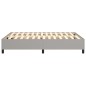 Boxspringbett Hellgrau 140x190 cm Stoff