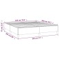 Boxspringbett mit Matratze Hellgrau 180x200 cm Stoff