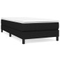 Boxspringbett mit Matratze Schwarz 90x190 cm Stoff