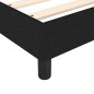 Boxspringbett mit Matratze Schwarz 90x190 cm Stoff