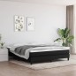 Boxspringbett Schwarz 160x200 cm Stoff