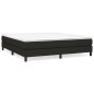 Boxspringbett Schwarz 160x200 cm Stoff