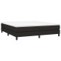 Boxspringbett Schwarz 160x200 cm Stoff