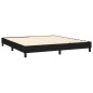 Boxspringbett Schwarz 160x200 cm Stoff