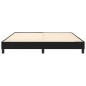 Boxspringbett Schwarz 160x200 cm Stoff