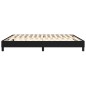 Boxspringbett Schwarz 160x200 cm Stoff