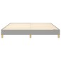 Boxspringbett Hellgrau 160x200 cm Stoff