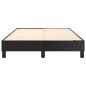 Boxspringbett Schwarz 120x200 cm Kunstleder