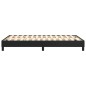 Boxspringbett Schwarz 120x200 cm Kunstleder