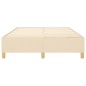 Boxspringbett Creme 140x200 cm Stoff