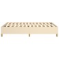 Boxspringbett Creme 140x200 cm Stoff