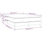 Boxspringbett mit Matratze Dunkelgrau 140x190 cm Stoff