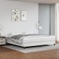 Boxspringbett Weiß 200x200 cm Kunstleder