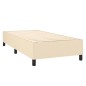 Boxspringbett Creme 90x200 cm Stoff