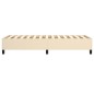 Boxspringbett Creme 90x200 cm Stoff