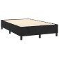 Boxspringbett mit Matratze & LED Schwarz 120x200 cm Samt