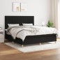 Boxspringbett mit Matratze Schwarz 160x200 cm Stoff