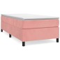 Boxspringbett Rosa 90x200 cm Samt