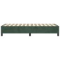 Boxspringbett Dunkelgrün 90x200 cm Samt