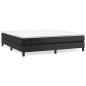 Boxspringbett Schwarz 160x200 cm Kunstleder