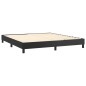 Boxspringbett Schwarz 160x200 cm Kunstleder