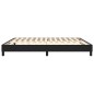 Boxspringbett Schwarz 160x200 cm Kunstleder