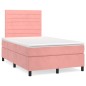 Boxspringbett mit Matratze Rosa 120x200 cm Samt