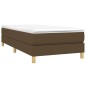 Boxspringbett Dunkelbraun 90x200 cm Stoff