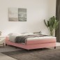 Boxspringbett Rosa 140x190 cm Samt