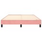 Boxspringbett Rosa 140x190 cm Samt