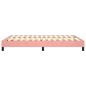 Boxspringbett Rosa 140x190 cm Samt