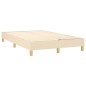 Boxspringbett Creme 120x200 cm Stoff