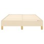 Boxspringbett Creme 120x200 cm Stoff