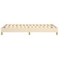 Boxspringbett Creme 120x200 cm Stoff