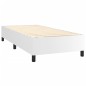 Boxspringbett Weiß 80x200 cm Kunstleder