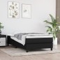 Boxspringbett mit Matratze Schwarz 90x200 cm Stoff