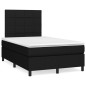 Boxspringbett mit Matratze Schwarz 120x200 cm Stoff