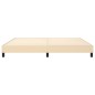 Boxspringbett Creme 200x200 cm Stoff