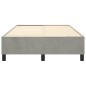 Boxspringbett Hellgrau 120x200 cm Samt