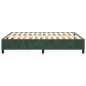 Boxspringbett Dunkelgrün 140x190 cm Samt