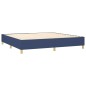 Boxspringbett Blau 200x200 cm Stoff