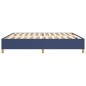 Boxspringbett Blau 200x200 cm Stoff