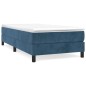 Boxspringbett Dunkelblau 90x190 cm Samt