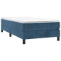 Boxspringbett Dunkelblau 90x190 cm Samt