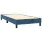 Boxspringbett Dunkelblau 90x190 cm Samt